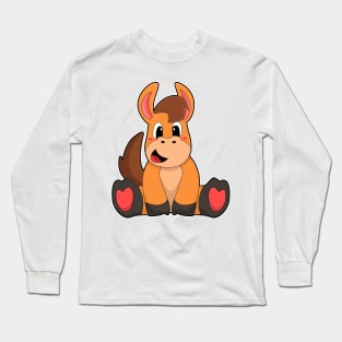 Horse at Sitting Long Sleeve T-Shirt